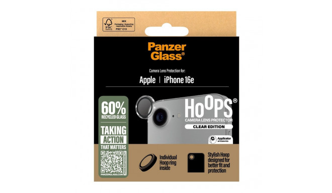 "PanzerGlass Hoops Camera Protector. clear iPhone 16e"