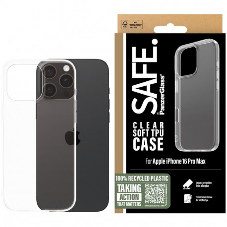 "SAFE TPU Case Clear iPhone 16 Pro Max"