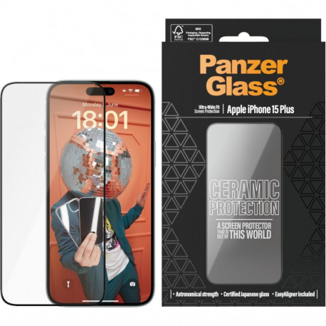 "PanzerGlass Ceramic Protection f. iPhone 15 Plus Ultra-Wide F."