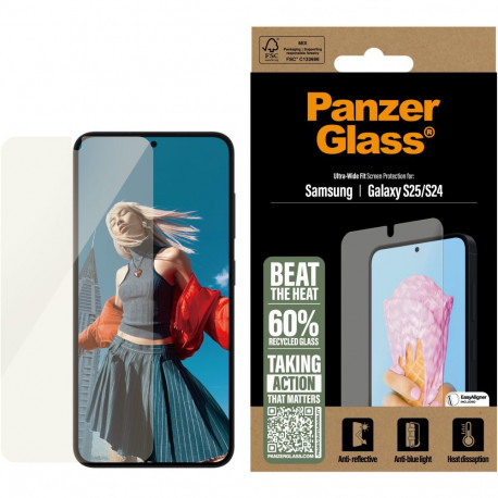 "PanzerGlass All-in-One Screen Protector Samsung Galaxy S25"