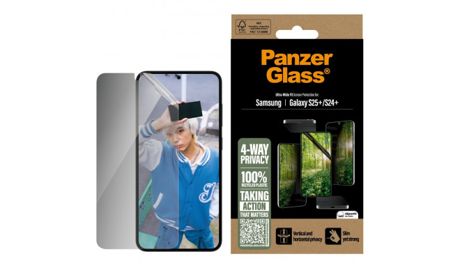 "PanzerGlass ECO MATRIX 4-way Privacy Screen Protector S25 Plus"
