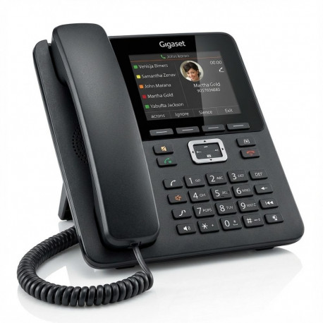 "GIGASET P810 IP PRO IP Tischtelefon 8.5 cm 3.36 Zoll TFT-Farbdisplay USB 2x RJ45 Anschluss fr P800 