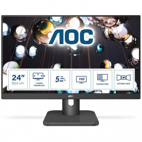 "60,5cm/23,8'' (1920x1080) AOC 24E1Q 16:9 5ms IPS HDMI VGA DisplayPort VESA Speaker Full HD Black"