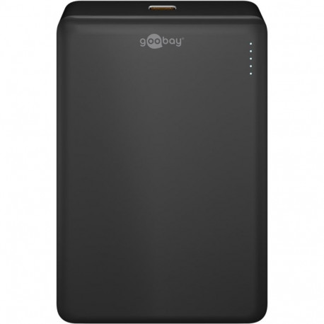 Akupank: USB-C (PD), 10.000mAh, 15W, must, juhtmevaba (wireless), Li-Po