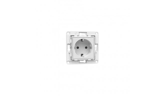 Shelly wall socket EU (white, flush-mounted)