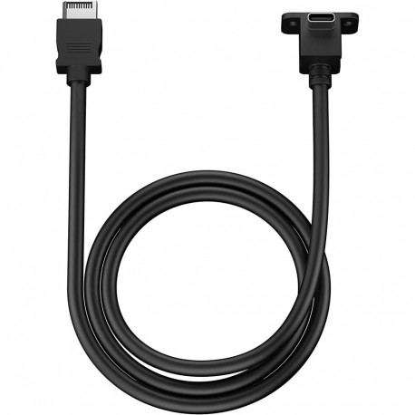 USB 3.2 Gen 2 kaabel mudel E 19 Pin pistik > USB-C pistik 1m, must