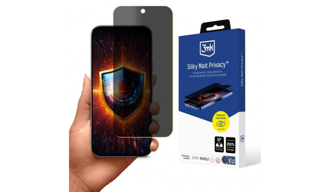 Privacy Screen Protector 3mk Silky Matt Privacy for Google Pixel 9 Pro