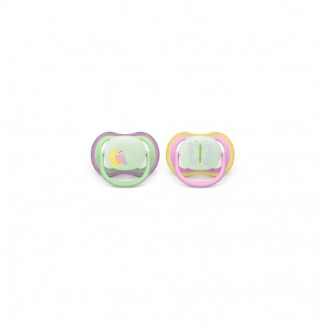 Philips Avent Ultra air yötutti, 6–18 kk, 2 kpl, pinkki/vaaleanvihreä
