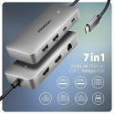 HMC-CUB83X2 USB hub 7in 1 10Gbps HDMI DP PD GLA