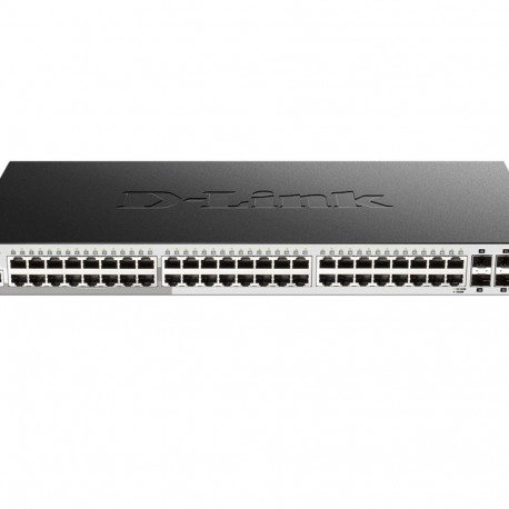 Virnastatav nutikalt hallatav Gigabit kommutaator 48GE 4SFP+ 10G üleslülidega DGS-1510-52X