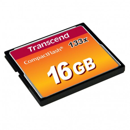 MEMORY COMPACT FLASH 16GB/133X TS16GCF133 TRANSCEND