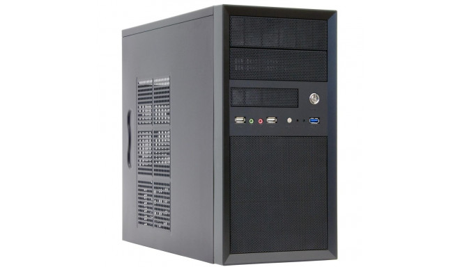 Case|CHIEFTEC|MiniTower|MicroATX|Colour Black|CT-01B-OP