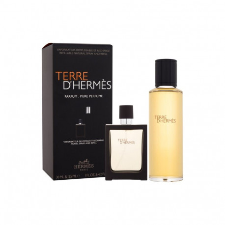 Hermes Terre d'Hermes (125ml) (Perfume 30 ml refillable bottle + Perfume 125 ml refill)