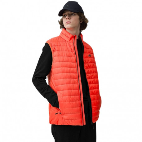 Kamizelka męska pikowana 4F pomarańczowa 4FSS23TDJAM082 70S M