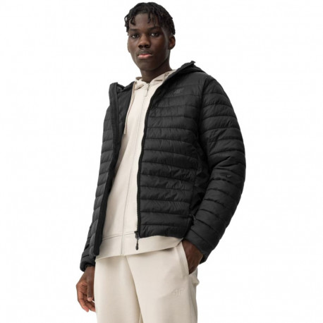 4F meeste tepitud jope 4FSS23TDJAM085 20S XL, must