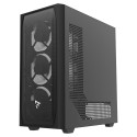 Computer Case - SAVIO Noctis Flow Cube ATX Micro ATX Mini-ITX Black
