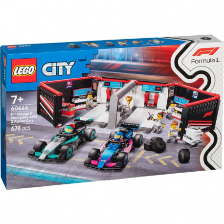 LEGO City Formula 1 60444 F1 garaaž koos Mercedes-AMG-ga