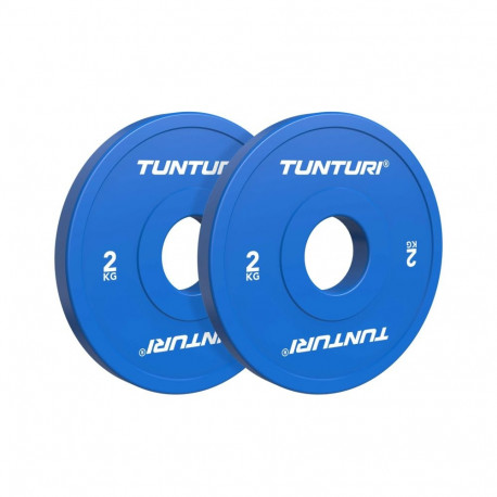 Raskuskettad TUNTURI Platinum Fractional Plates, Blue, 50mm, 2 x 2 kg