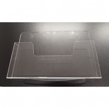 Akrüülist tasku seinale A4 Landscape, L-330/360 xS35xH140/210mm, läbipaistev