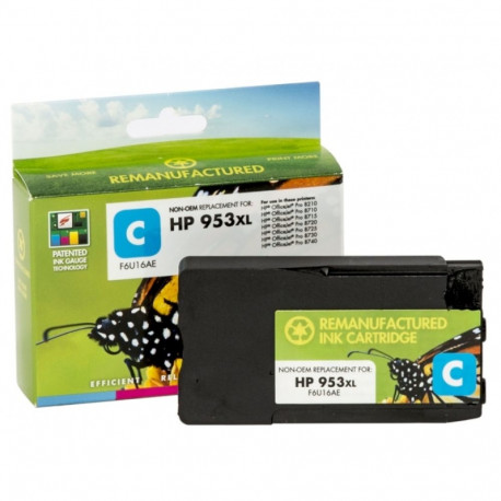Static Control Ink Cartridge Cyan (New chip), Compatible with HP 953XL (F6U16AE)