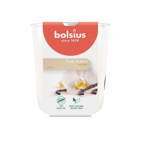 Bolsius True Scents Scented Candle 80x73mm Vanilla