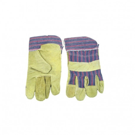 work gloves leather/fabric