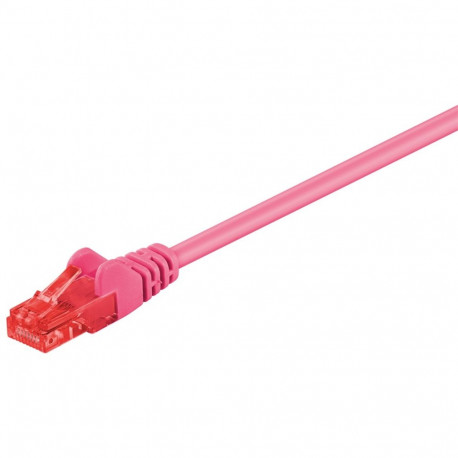 Goobay CAT 6 Patch-kaabel, U/UTP, magenta 0,5 m