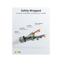 Goobay CAT 6A S/FTP (PiMF) valge patch-kaabel 0.25 m