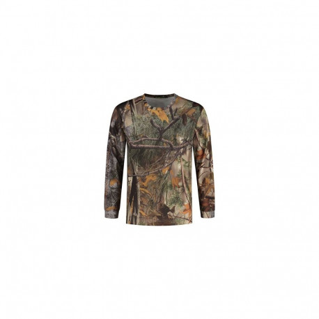 Stealth Gear T-shirt Long Sleeve Camo Forest Print size XL