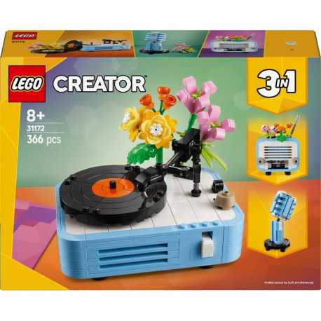 LEGO Creator 3-in-1 Record Player with Flowers 31172