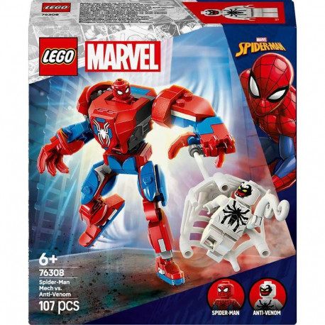 LEGO komplekt 76308 Super Heroes Marvel Spider-Mani robot Anti-Venom vastu