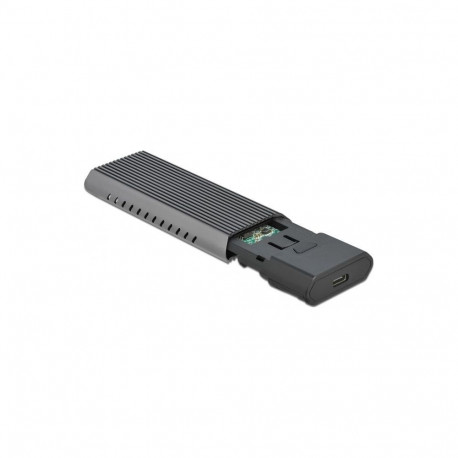 DeLOCK external USB Type-C combo enclosure for M.2 NVMe PCIe or SATA SSD  drive enclosure