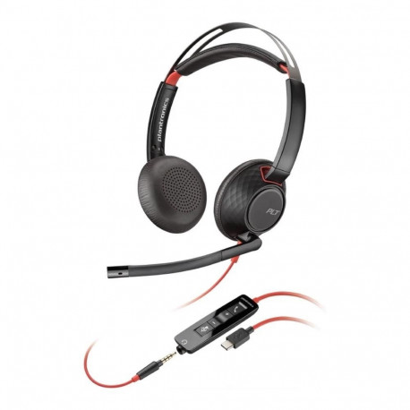 HP Poly Blackwire 5220 stereo USB-C peakkomplekt +3,5 mm pistik +USB-C/A adapter (bulk)