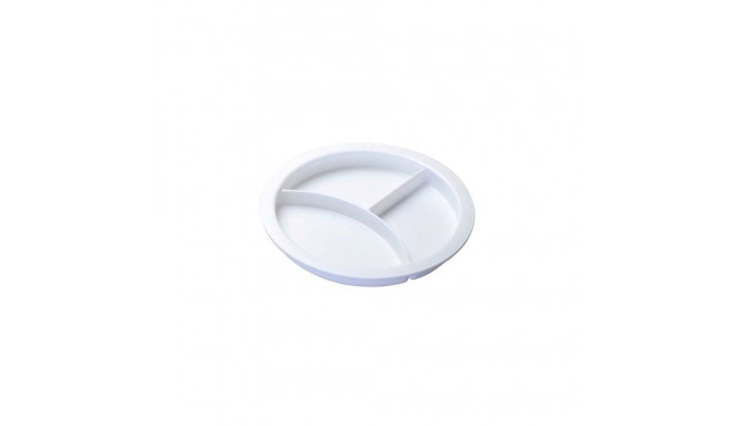 Plate with dividers for the microwave