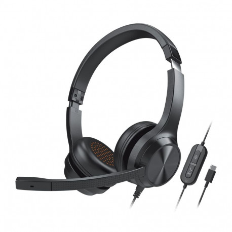 HEADPHONES WITH MICROPHONE CHAT USB