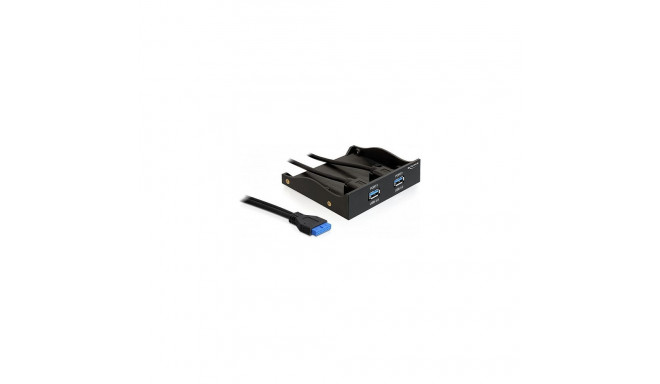 Esipaneel 3.5"/5.25", 2-pordiline USB 5 Gbps, sisemise 19 Pin USB 5 Gbps kontaktipesaga