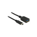 "DeLock USB-C > USB 3.1 (ST-BU) Adapter Schwarz"