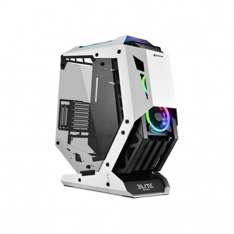 Sharkoon ELITE SHARK CA700 (must/valge, karastatud klaasist küljepaneel)
