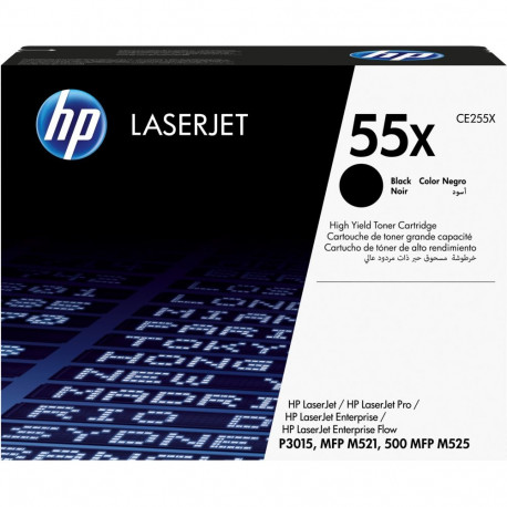 "HP original LaserJet Toner cartridge CE255X black standard capacity 12.500 pages 1-pack"