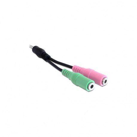 "Headset Adapter 1 x 3,5 mm 4 Pin Klinkenstecker > 2 x 3,5 mm 3 Pin Klinkenbuchse (OMTP)"