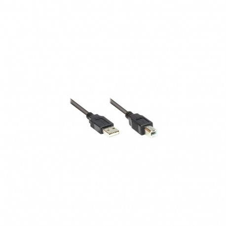 Alcasa 2510-3OFS USB cable USB 2.0 3 m USB A USB B Black