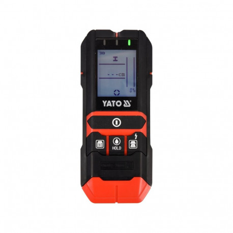 Yato YT-73138 4-in-1 detektor niiskusmõõtjaga, 50mm, 120mm, 80mm, 20/38mm, 5-50%, 1.5-33%, LCD, 9V