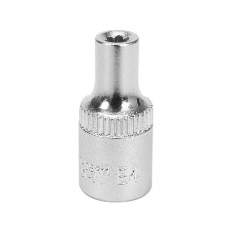 Yato socket YT-05211, 25mm, CrV 50BV30, 1/4" 6.3mm, E4, Torx, chrome plated, satin, polished, 6.7mm,