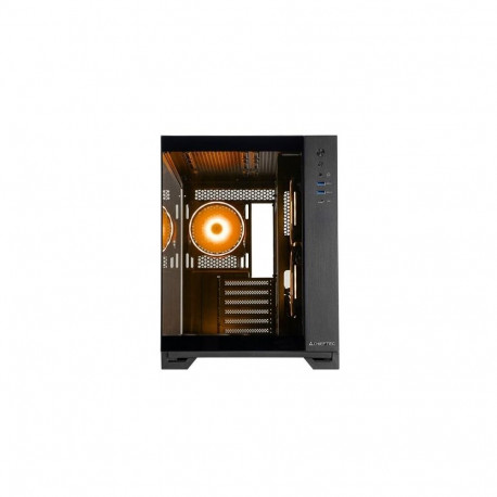 Case|CHIEFTEC|ATX/micro ATX|Black|Cube|PC|Chieftec Visio GM-30B-TG-OP Black|GM-30B-TG-OP