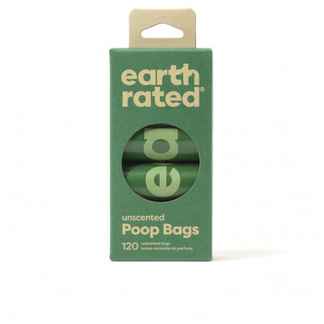 EARTH RATED ROLLOS BOLSA mascota recambio #sin perfume 8 x 15 u