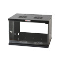 Computer Case - Techly I-CASE EL-1006B45 19" 6U Wall Rack Cabinet D450 Black