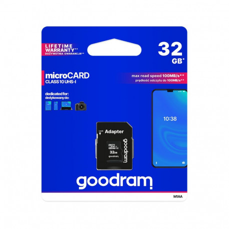 Goodram microSD mälukaart 32GB UHS-I adapteriga