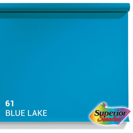 Superior paper background 2.72x11m,  61 blue lake