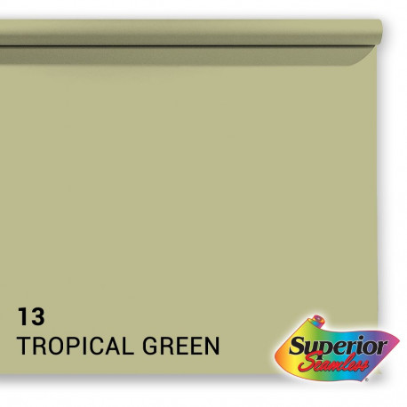 Superior taustapaber 2.72x11m, 13 tropical green