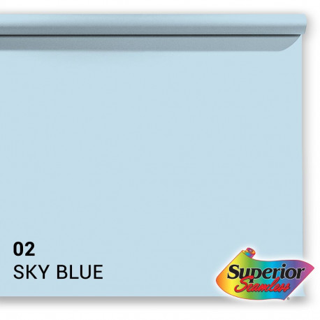 Superior paper background 2.72x11m, sky blue (02)
